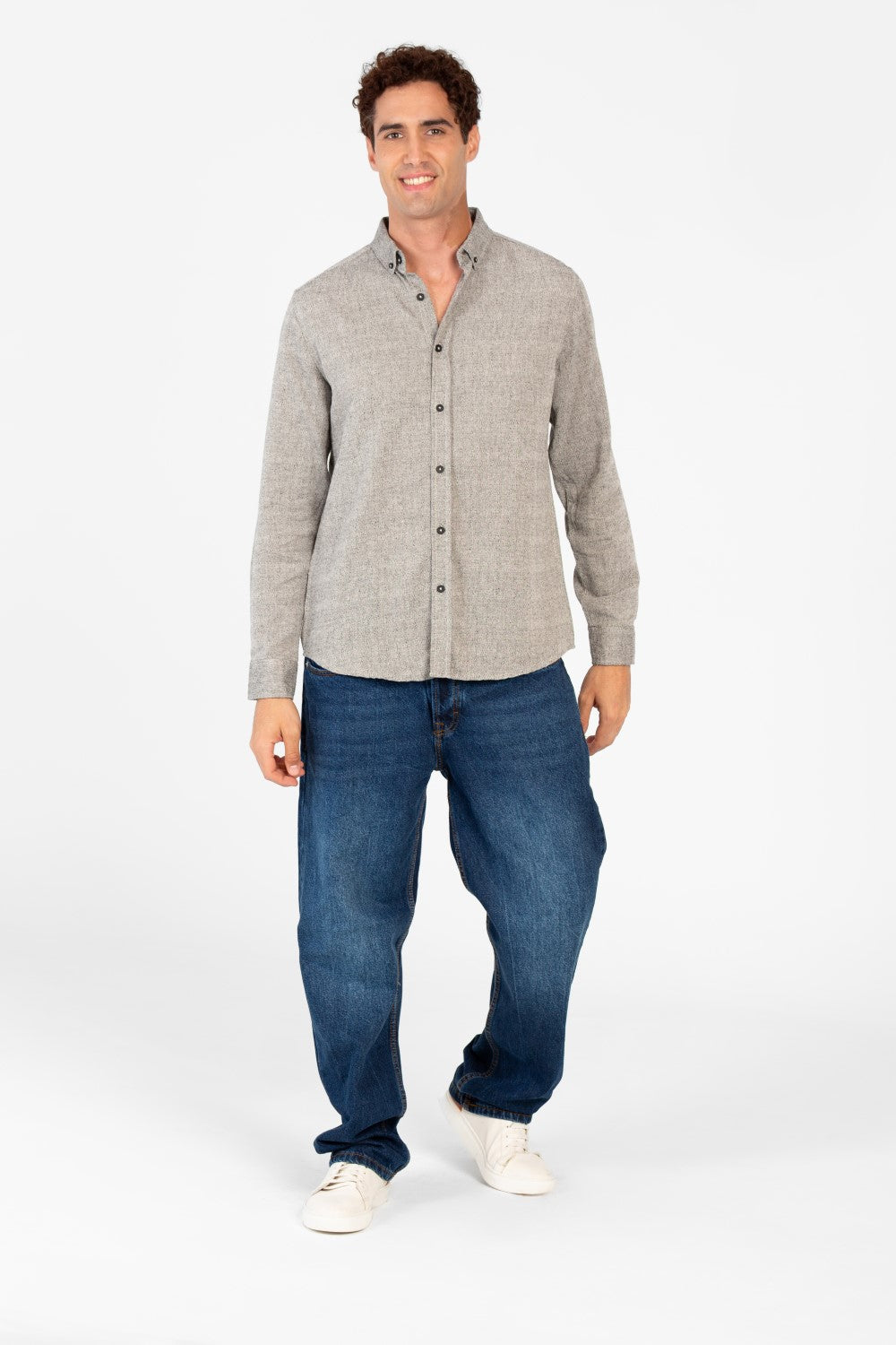 Men's Basic Regular Fit Long Sleeve Shirt