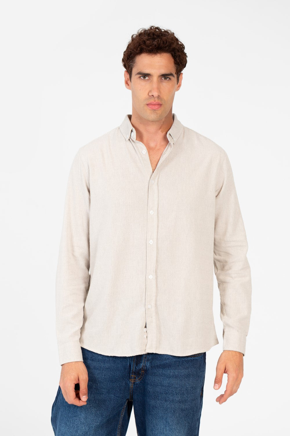 Men's Basic Regular Fit Long Sleeve Shirt