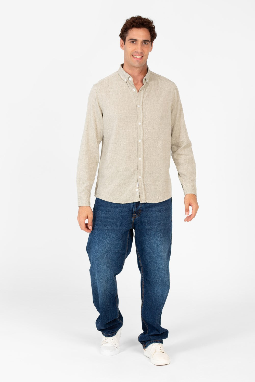 Men's Basic Regular Fit Long Sleeve Shirt