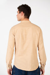 Men's Basic Slim Fit Long Sleeved Shirt