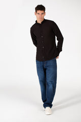 Men's Slim Fit Basic Long Sleeve Shirt