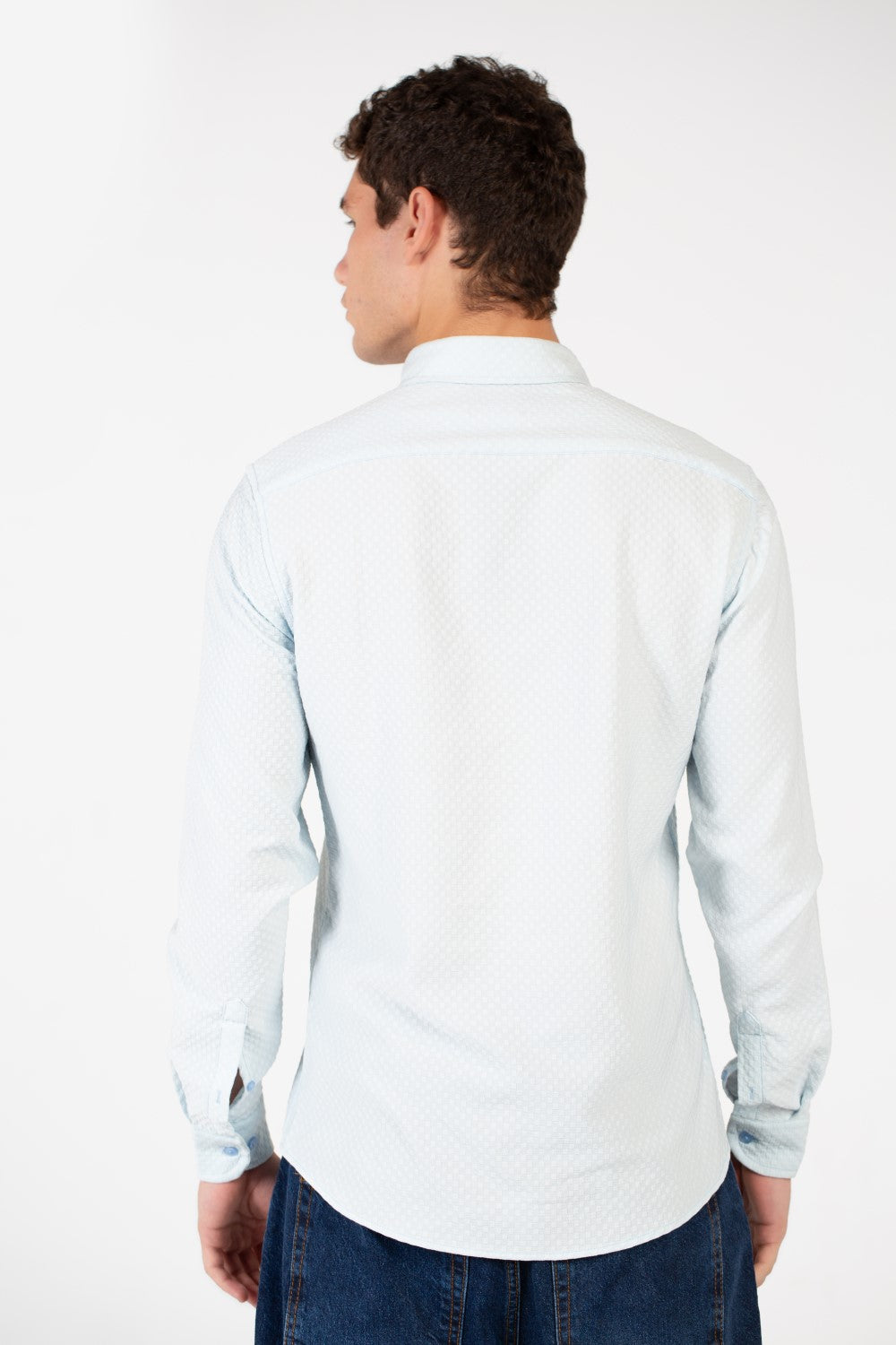 Men's Slim Fit Basic Long Sleeve Shirt
