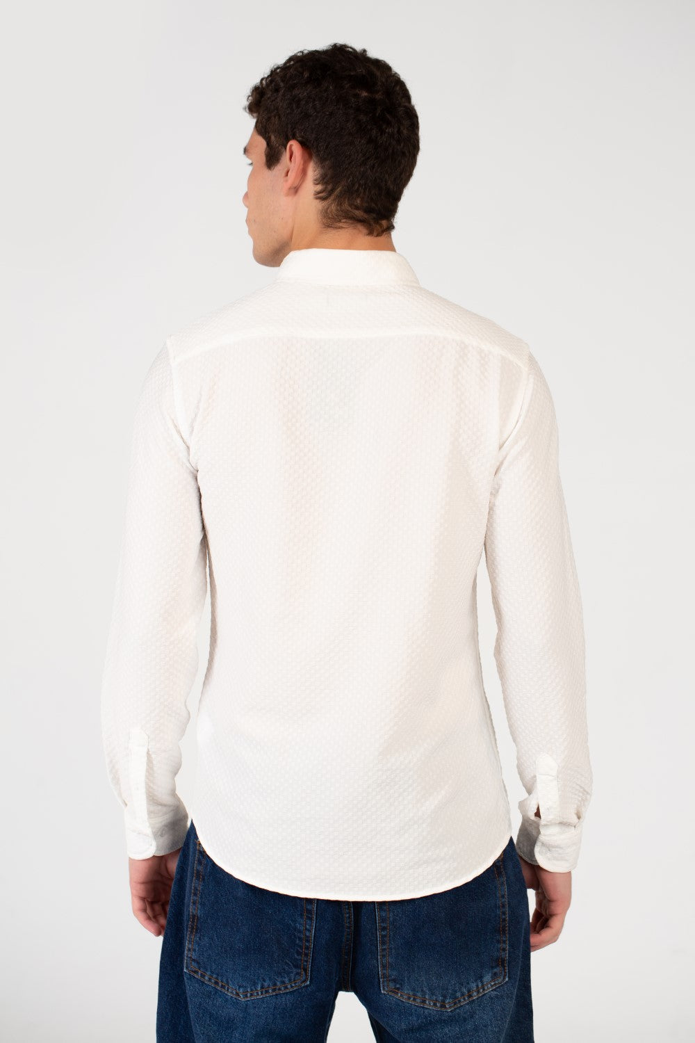 Men's Slim Fit Basic Long Sleeve Shirt