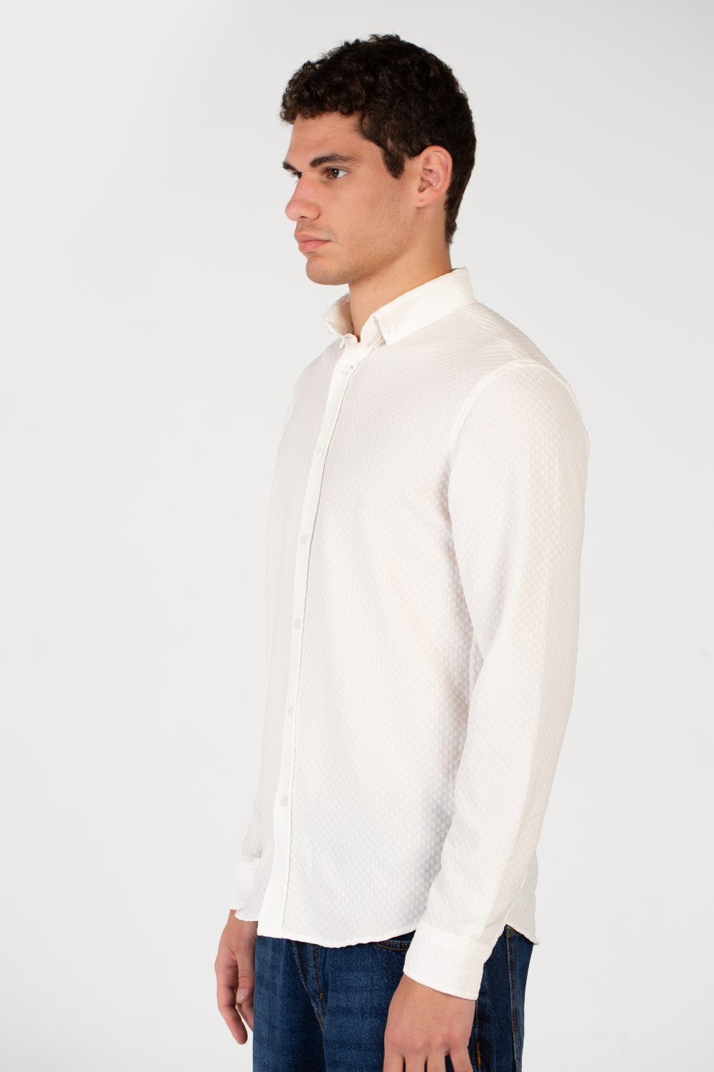 Men's Slim Fit Basic Long Sleeve Shirt