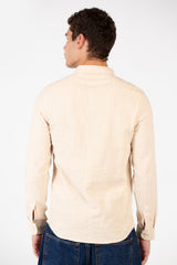 Men's Basic Slim Fit Collar Long Sleeve Shirt