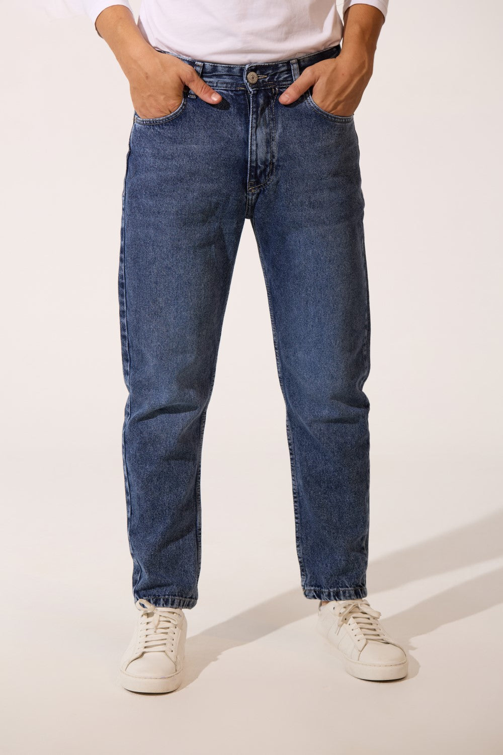 Men's Basic Boyfriend Jeans Pants For Daily Wear High Quality Material