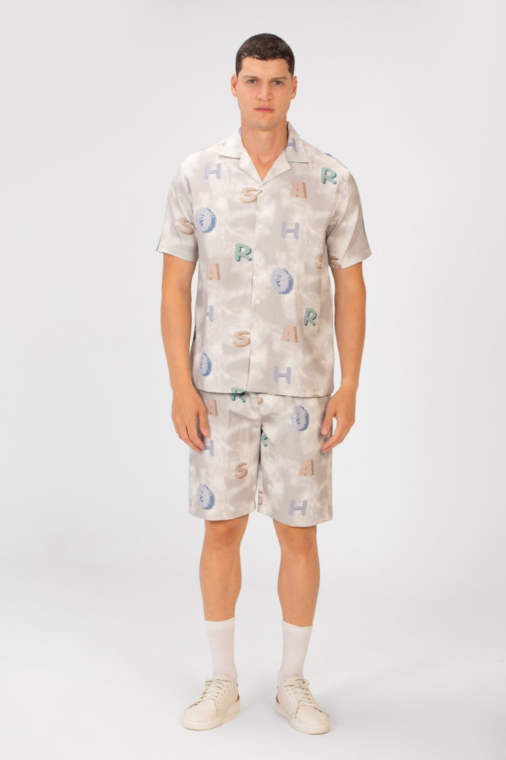 Men's Slim Fit Outfit With Letter Print In Summer High Quality