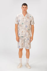 Men's Slim Fit Outfit With Letter Print In Summer High Quality