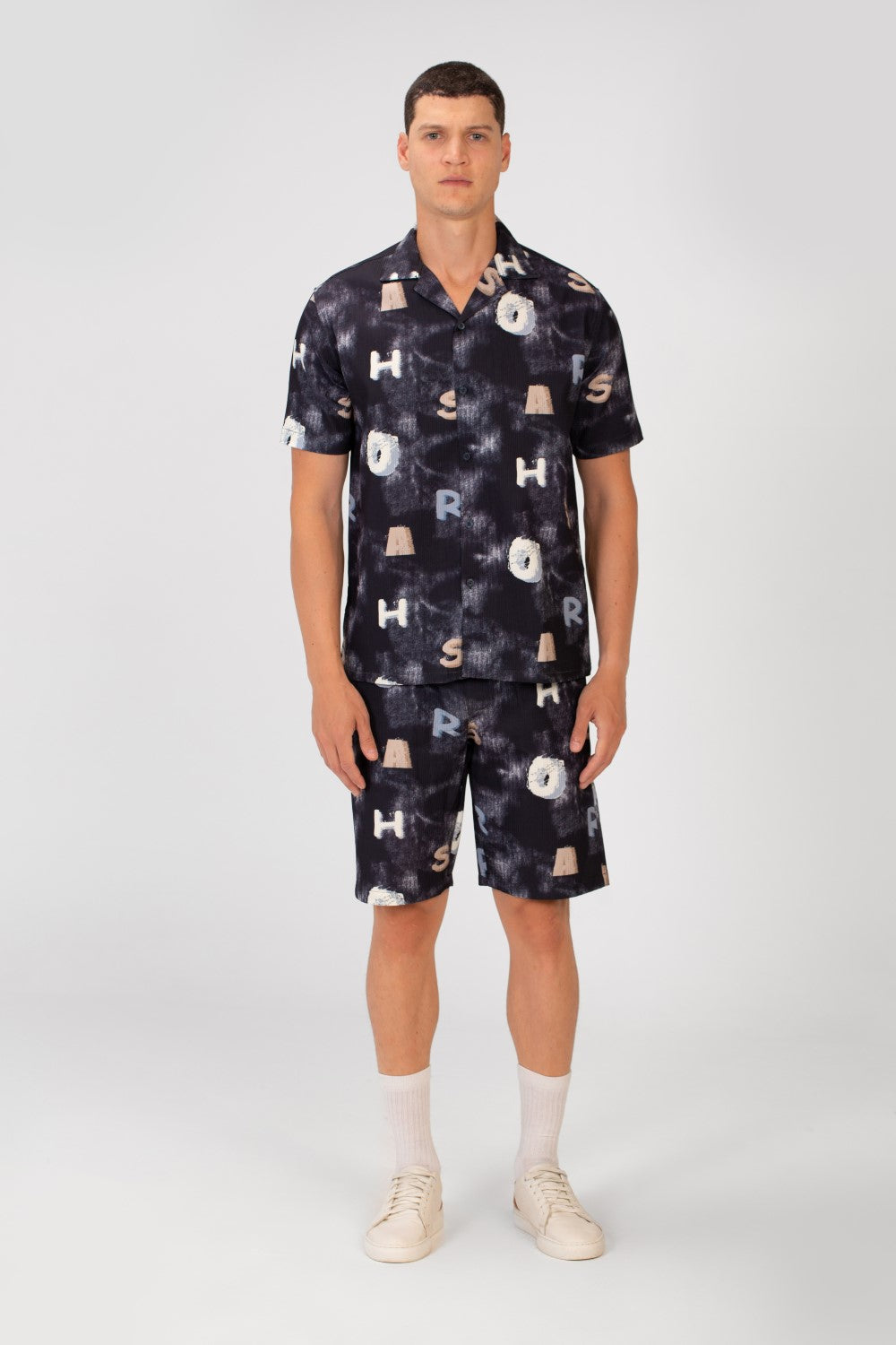 Men's Slim Fit Outfit With Letter Print In Summer High Quality