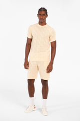 Men's Slim Fit Mesh 2 Piece Outfit Set