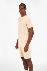 Men's Slim Fit Mesh 2 Piece Outfit Set