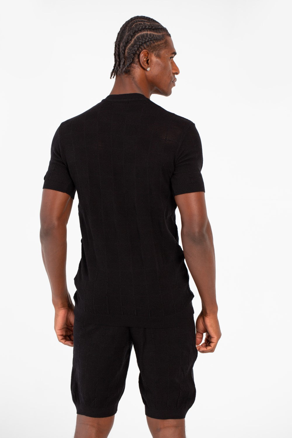 Men's Slim Fit Mesh 2 Piece Outfit Set