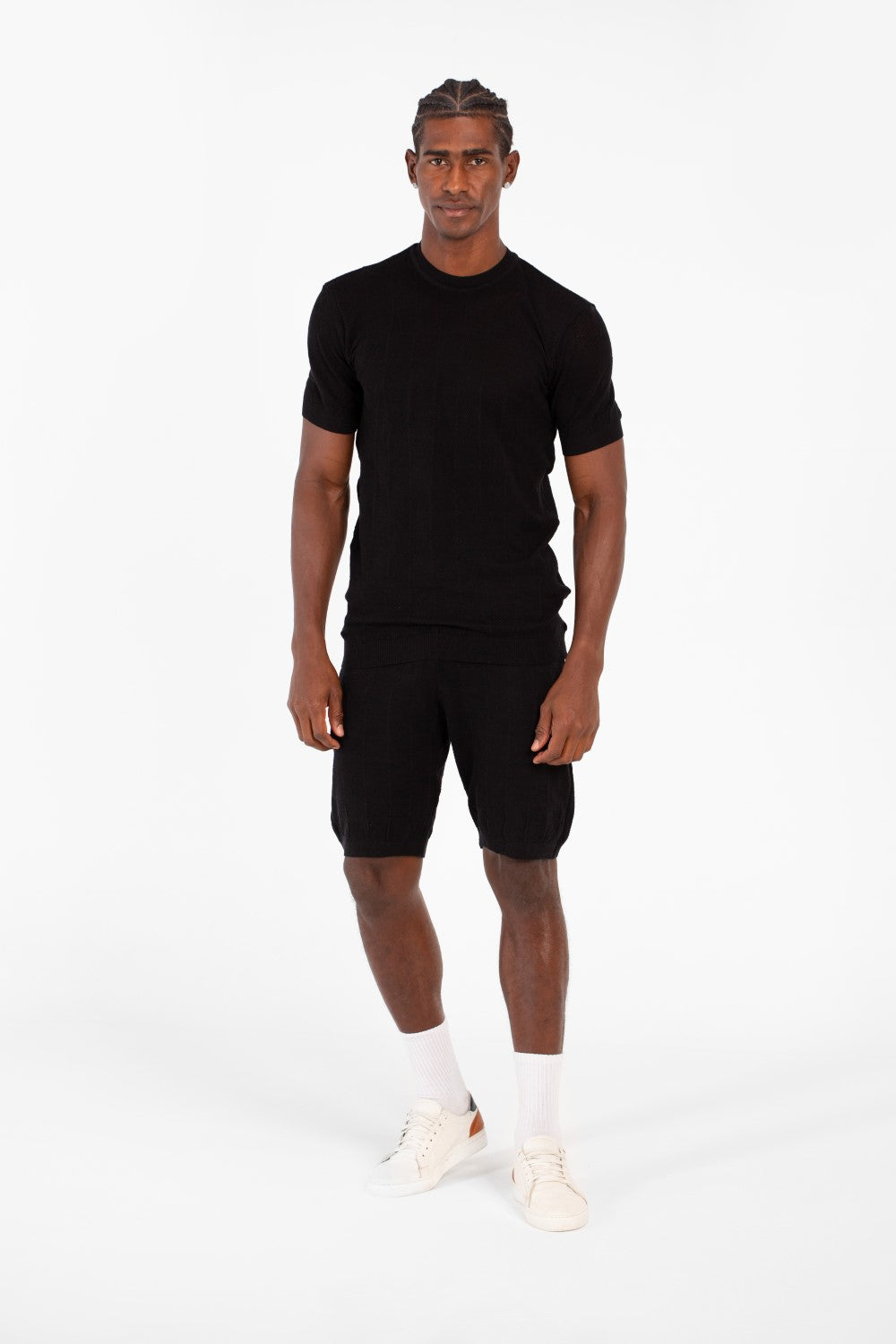 Men's Slim Fit Mesh 2 Piece Outfit Set