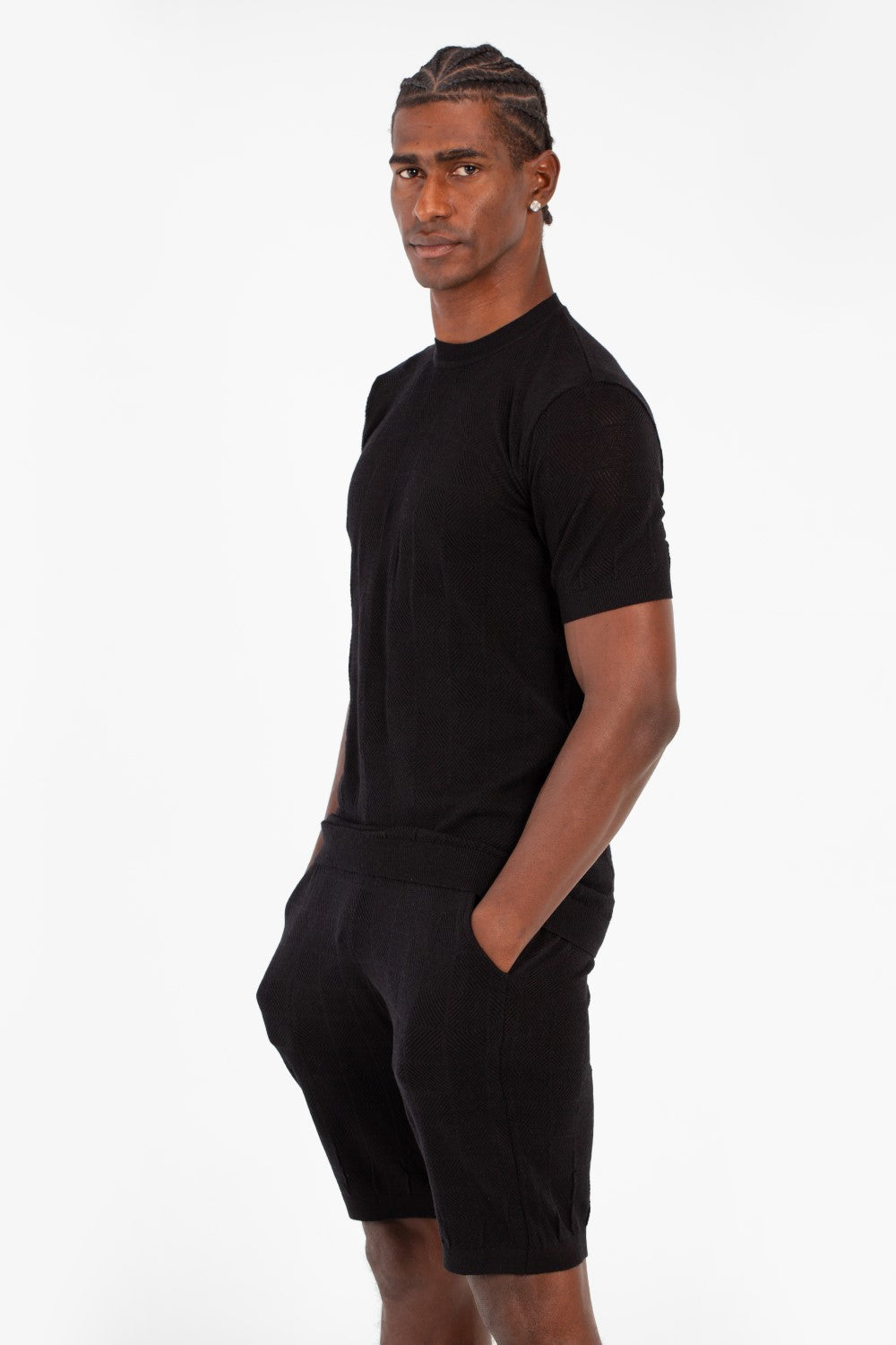 Men's Slim Fit Mesh 2 Piece Outfit Set