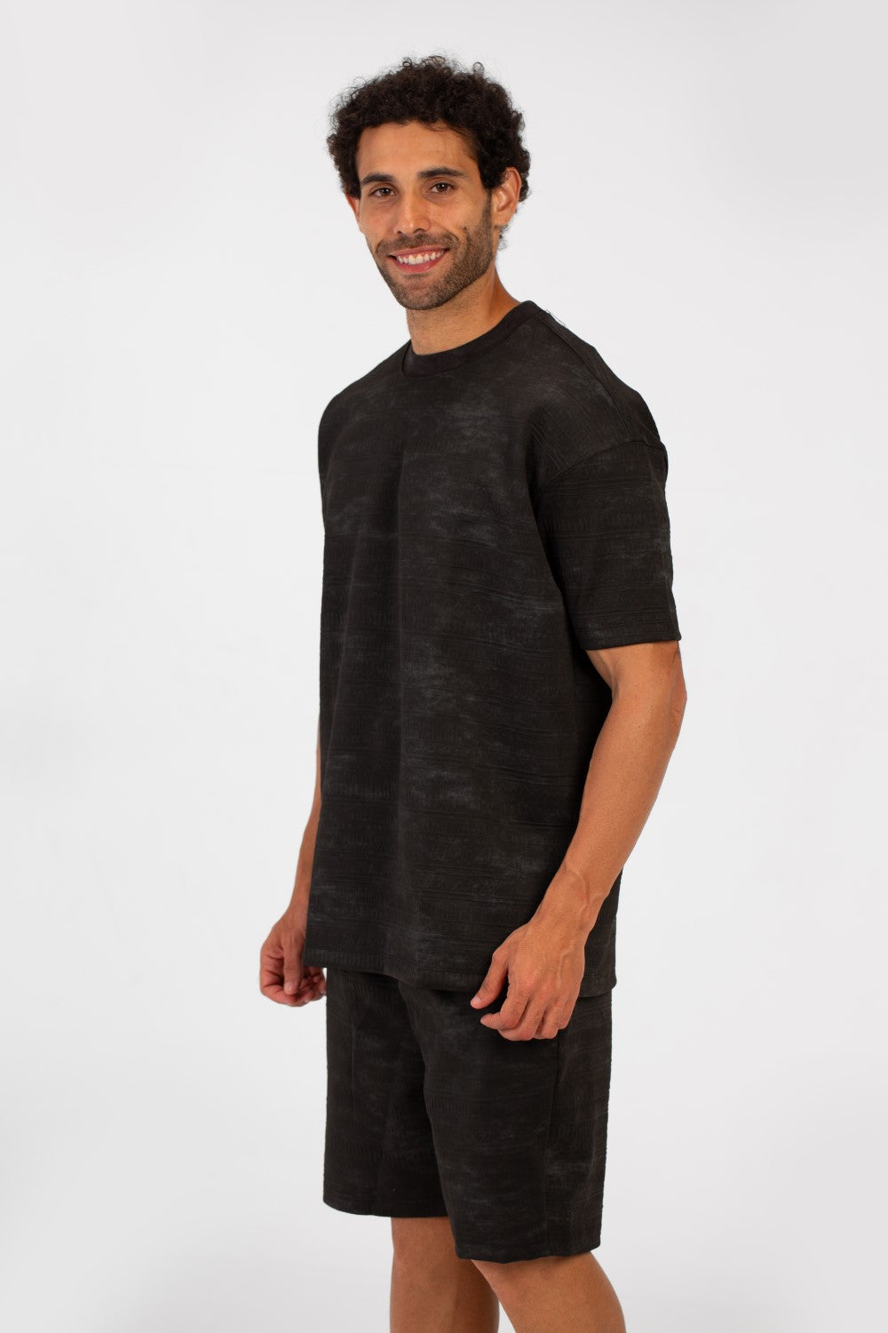 Men's Summer Outfit Set Regular Fit Tie Dye Half Sleeve T-Shirt And Short