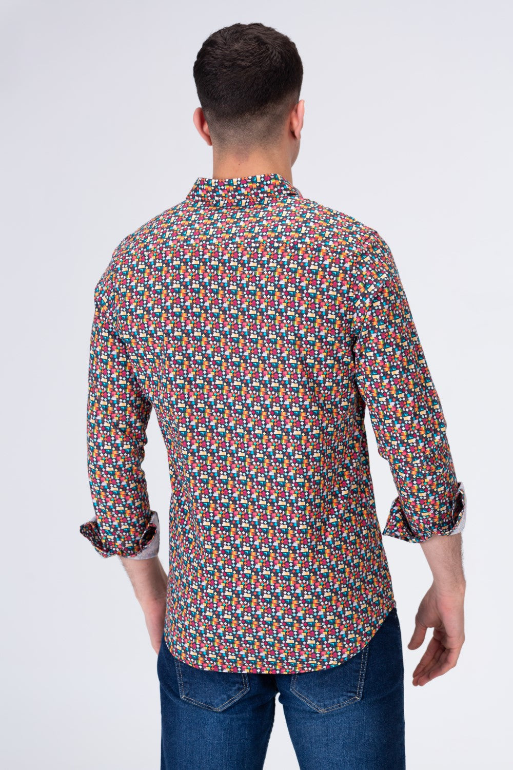 Mens All Over Printed Shirt In Trendy Colours