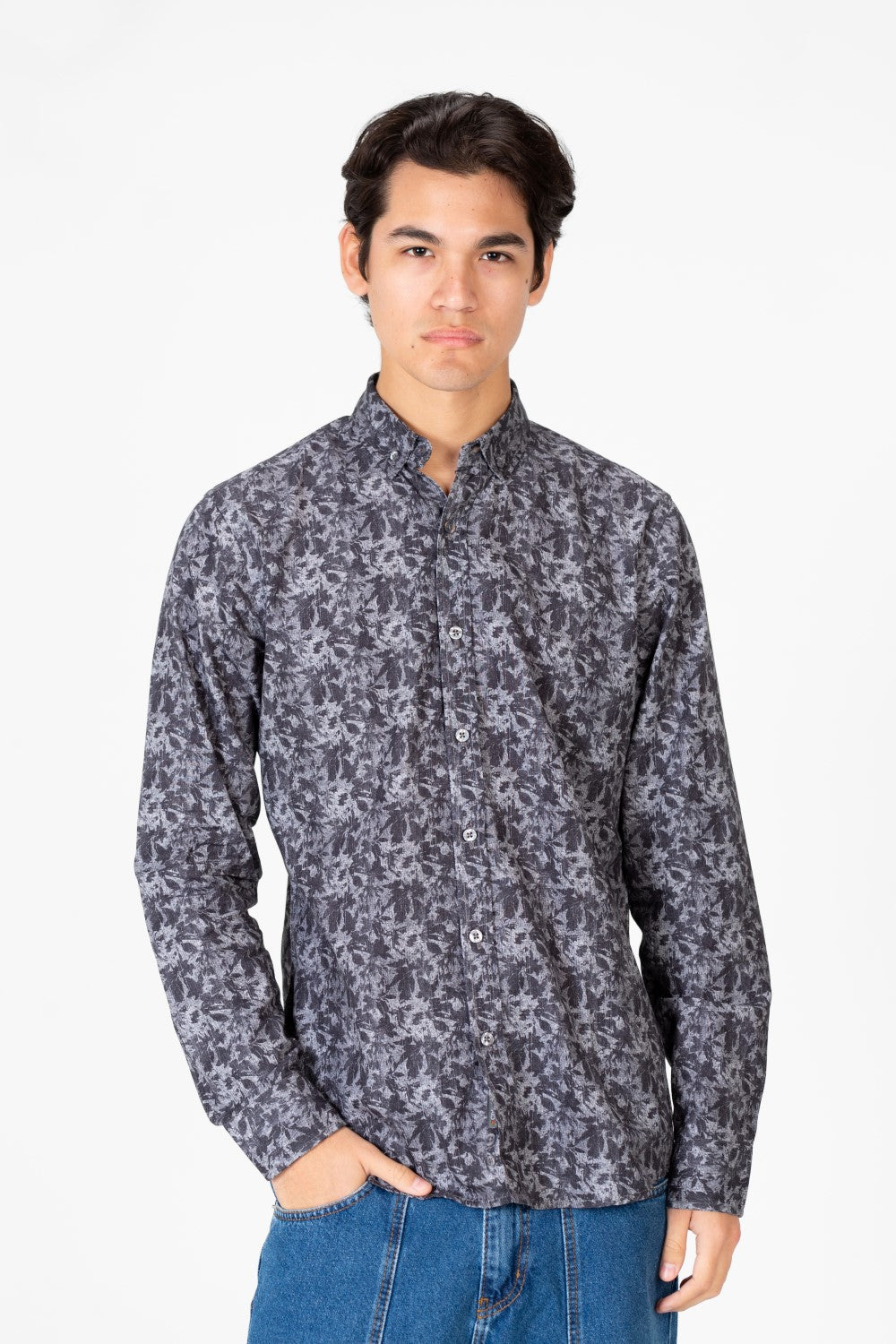 Men's Slim Fit Long Sleeve Jakar Shirt