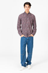 Men's Slim Fit Poplin Long Sleeve Shirt
