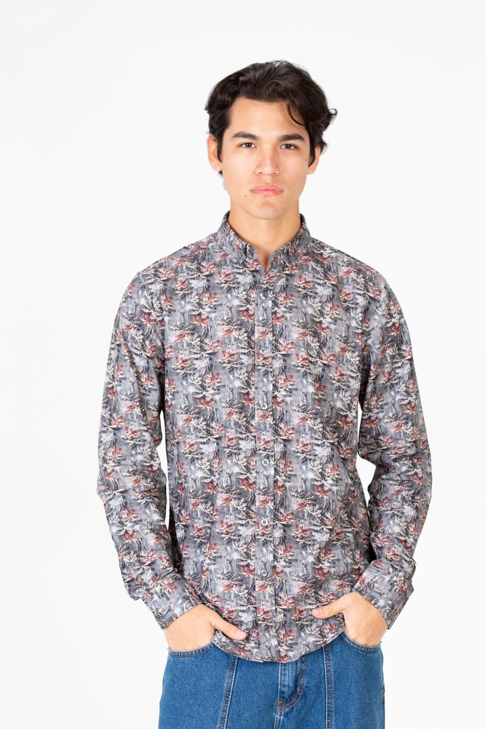 Men's Slim Fit Jakar Long Sleeve Shirt