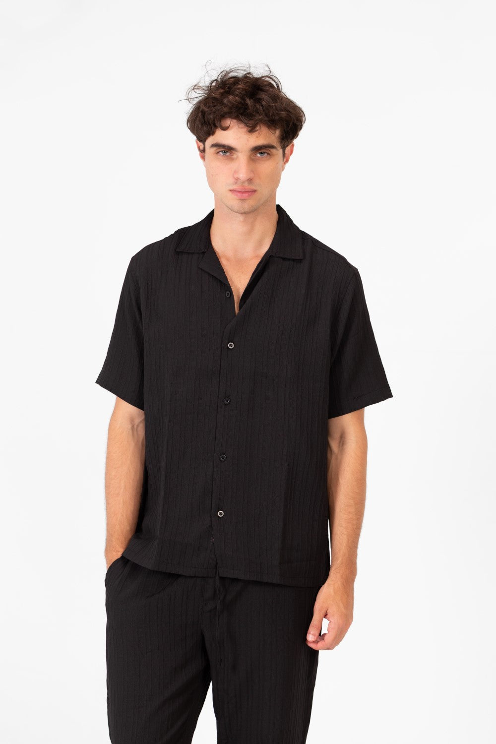 طقم رجالي من الكتان سليم فيت قابل للتنفس