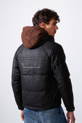 Men's Double Layer Casual Hooded Waterproof Jacket