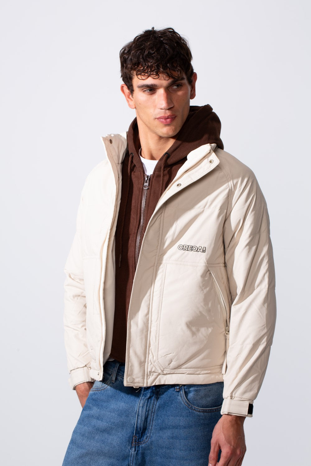 Men's Double Layer Casual Hooded Waterproof Jacket