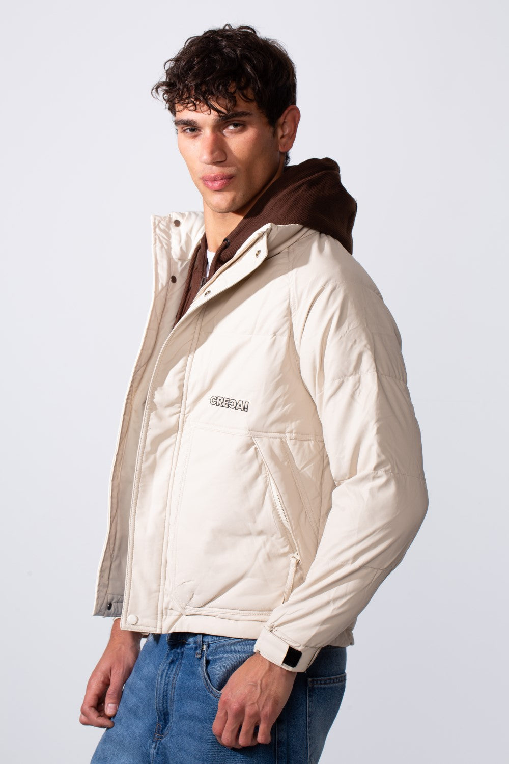 Men's Double Layer Casual Hooded Waterproof Jacket