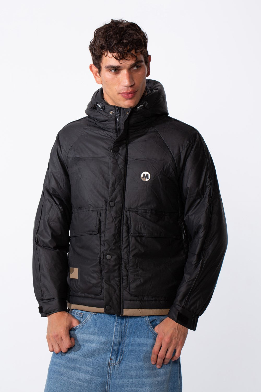 Men's Urban Hooded Waterproof Essential Long Sleeve Jacket