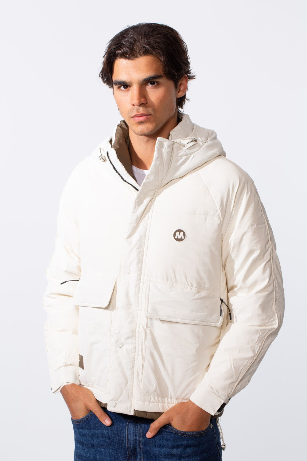 Men's Urban Hooded Waterproof Essential Long Sleeve Jacket