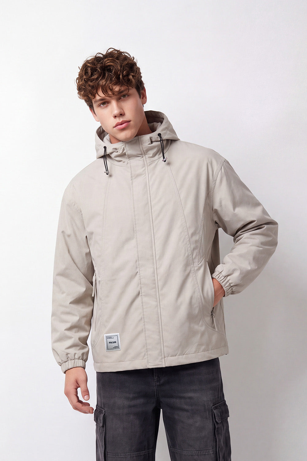 Men's Tomato Store Waterproof Jacket Slim Fit Hooded Design