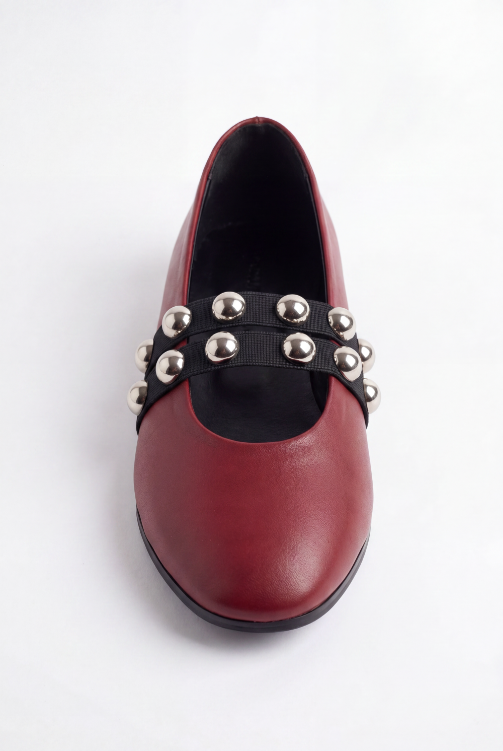 Women’s Tomato Store Ballet Flats With Studded Strap Details Sleek Pointed Toe Shape Shoes