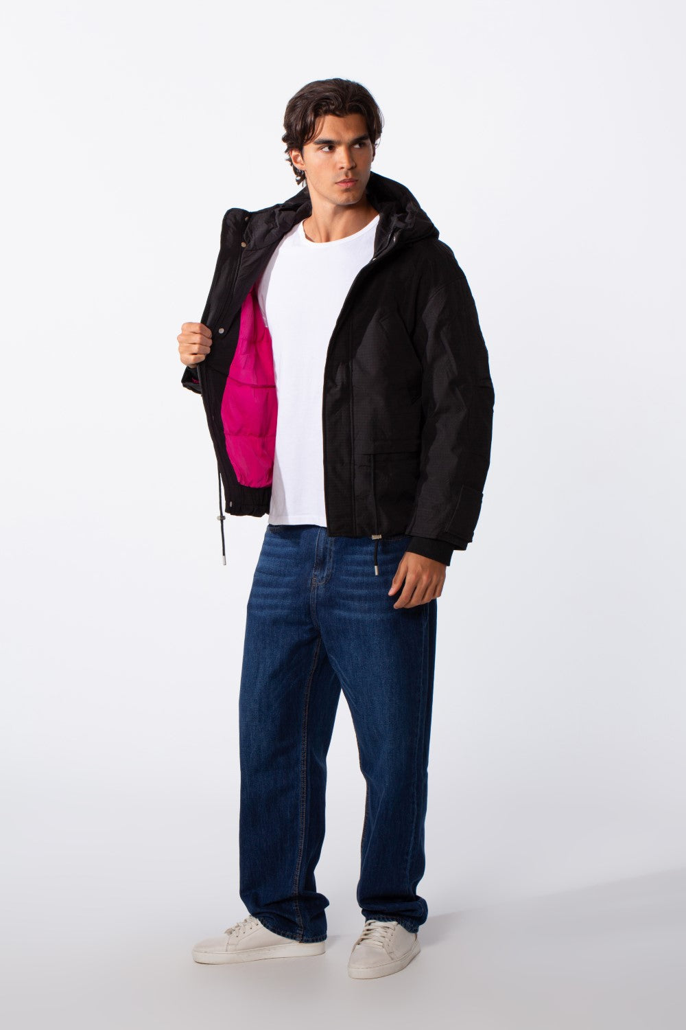 Men's Long Sleeve Front Pockets Zipper Jacket