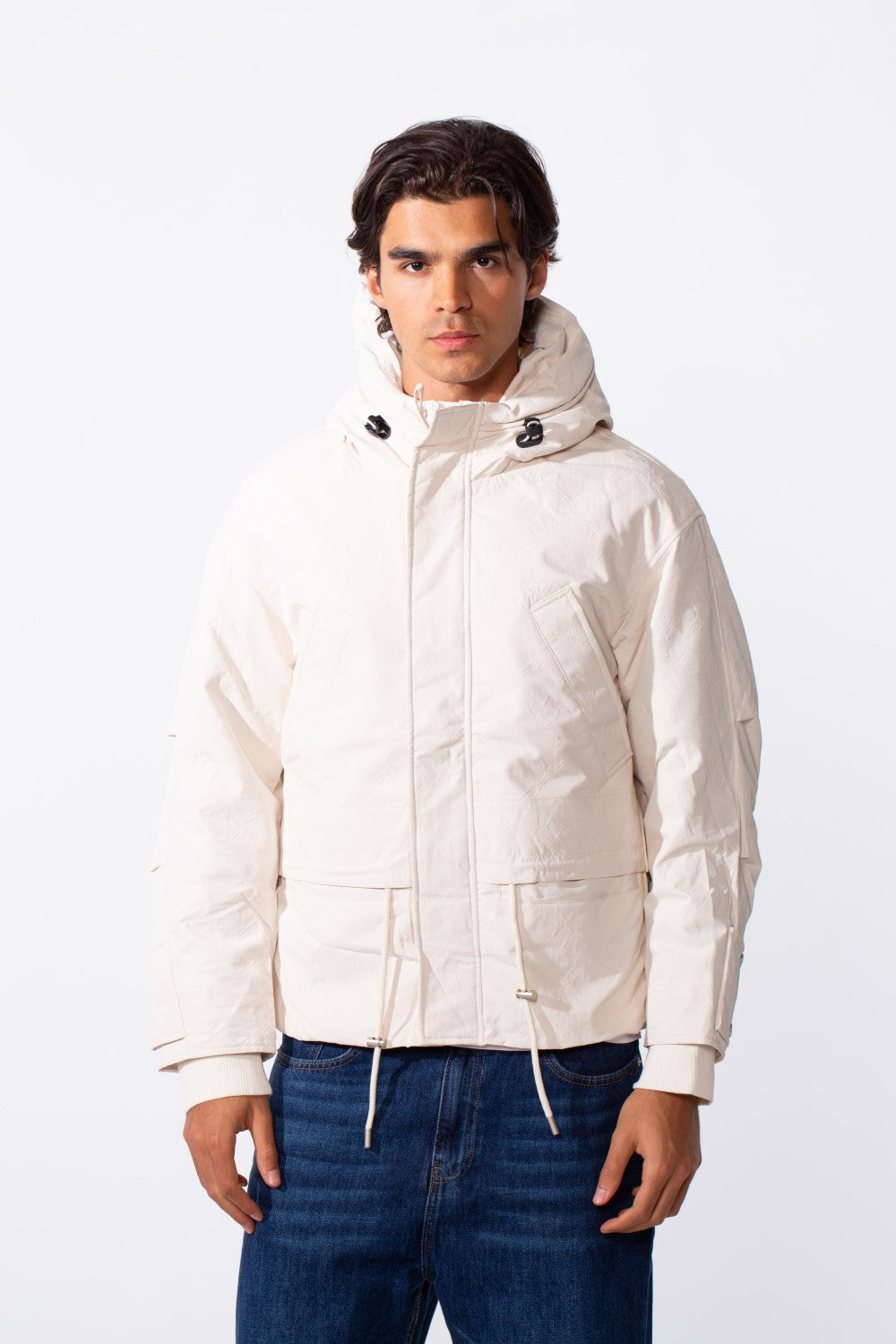 Men's Long Sleeve Front Pockets Zipper Jacket