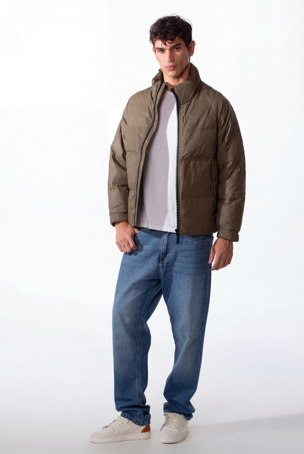 Men's Lightweight Waterproof Text Print Windbreaker Jacket
