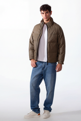 Men's Lightweight Waterproof Text Print Windbreaker Jacket