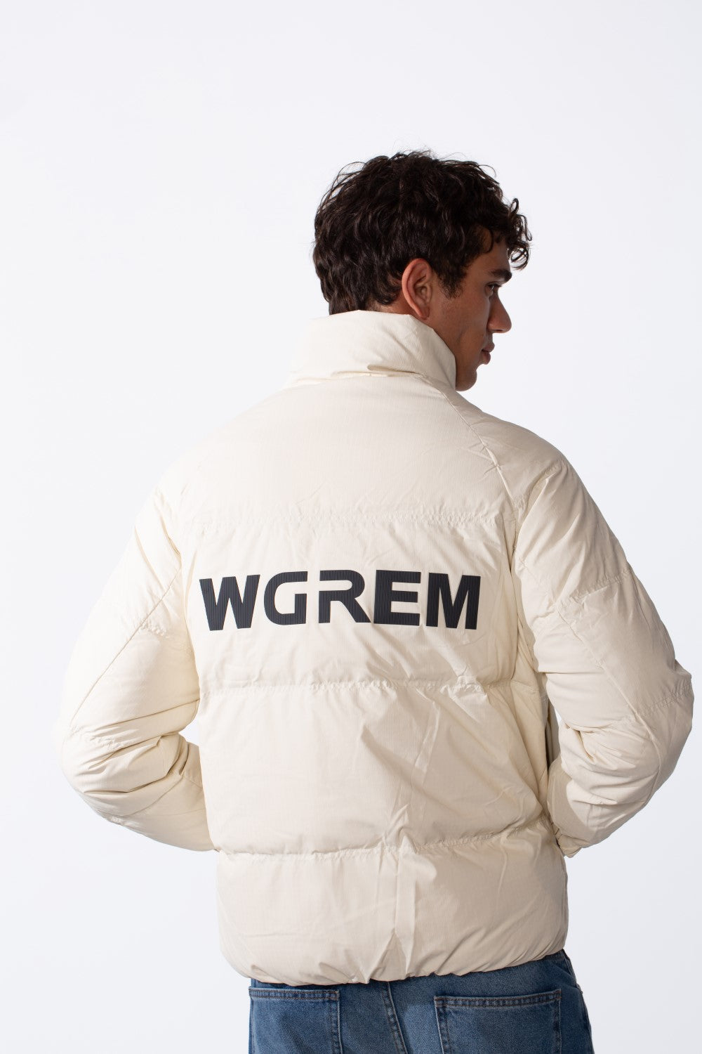 Men's Lightweight Waterproof Text Print Windbreaker Jacket