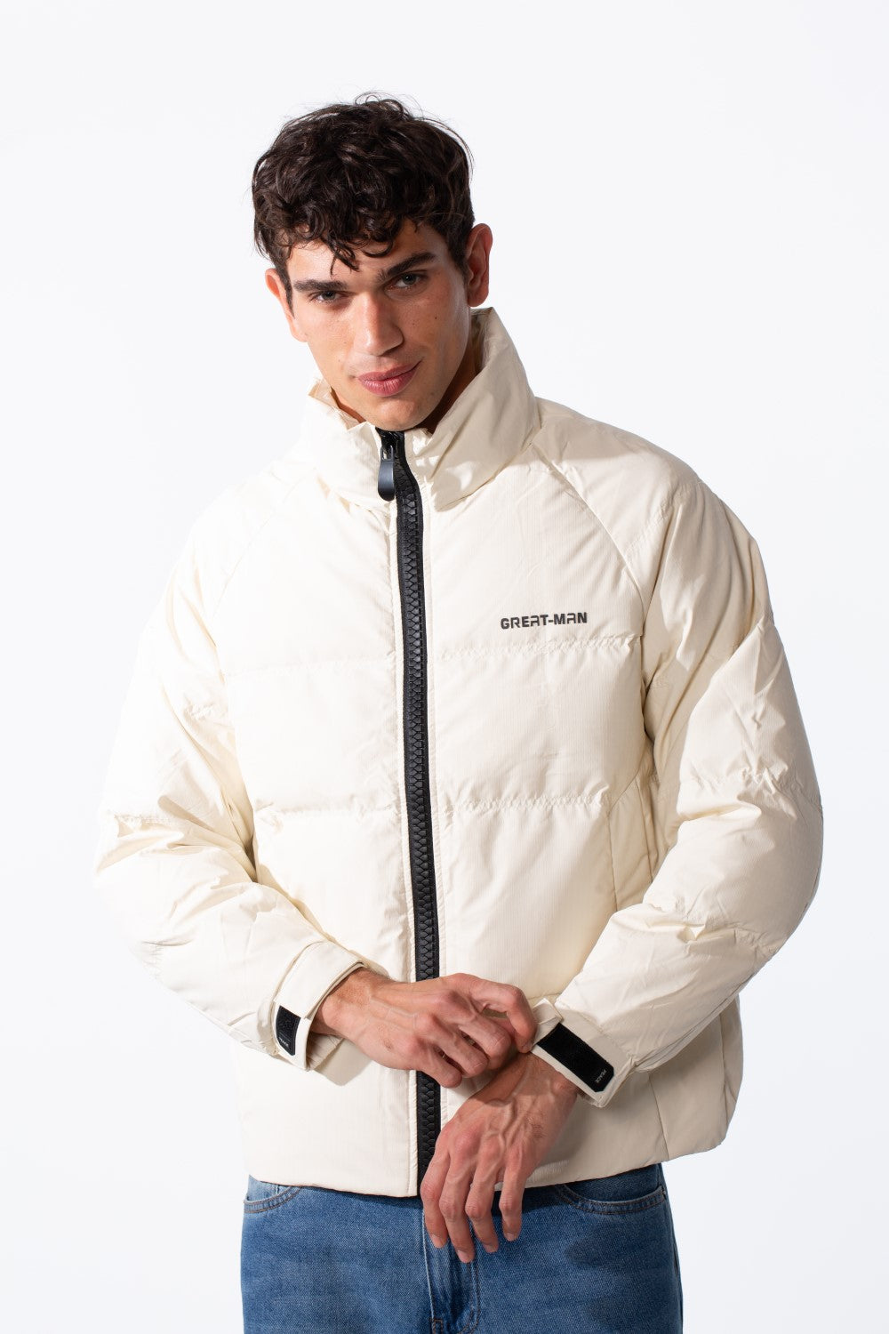 Men's Lightweight Waterproof Text Print Windbreaker Jacket