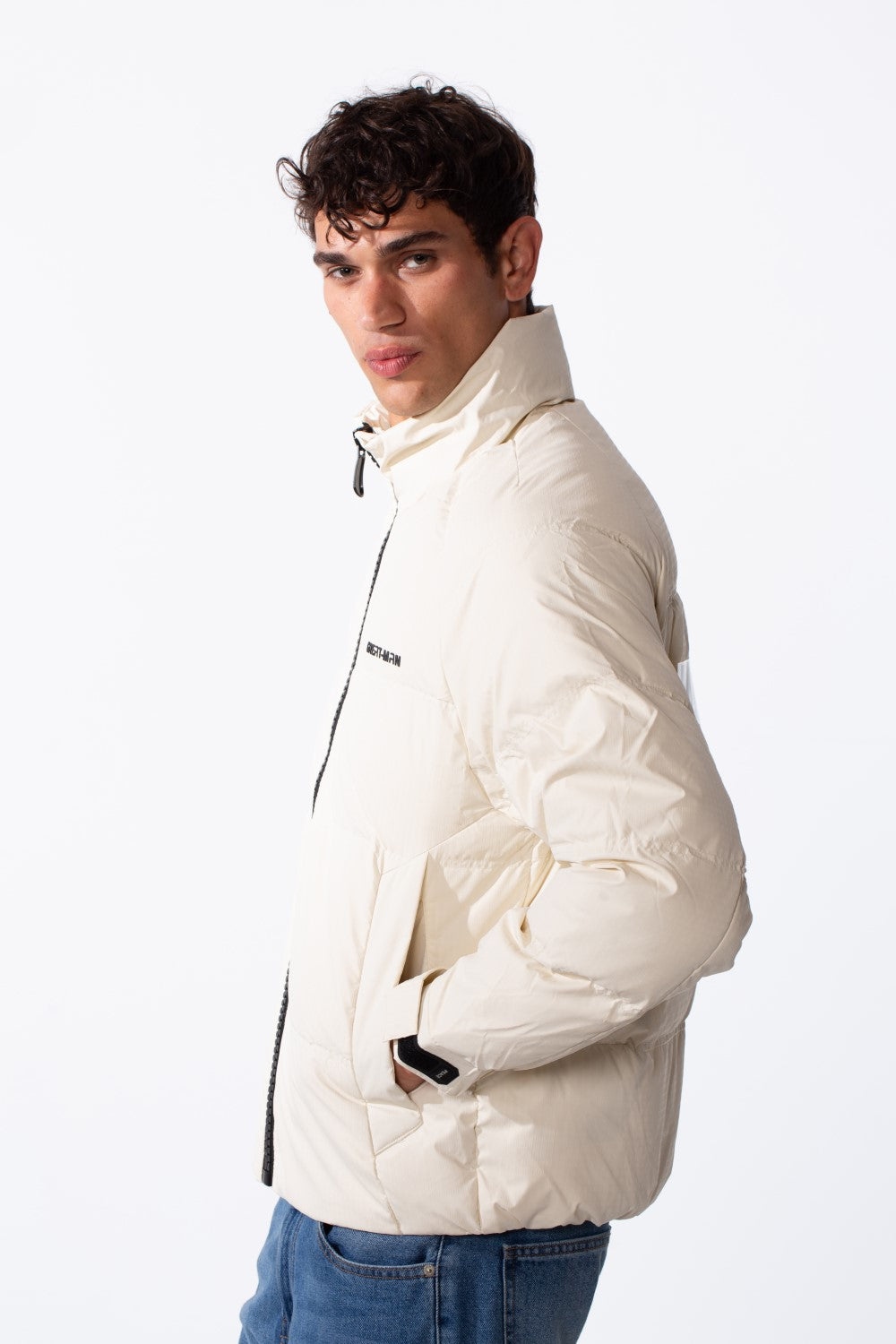 Men's Lightweight Waterproof Text Print Windbreaker Jacket
