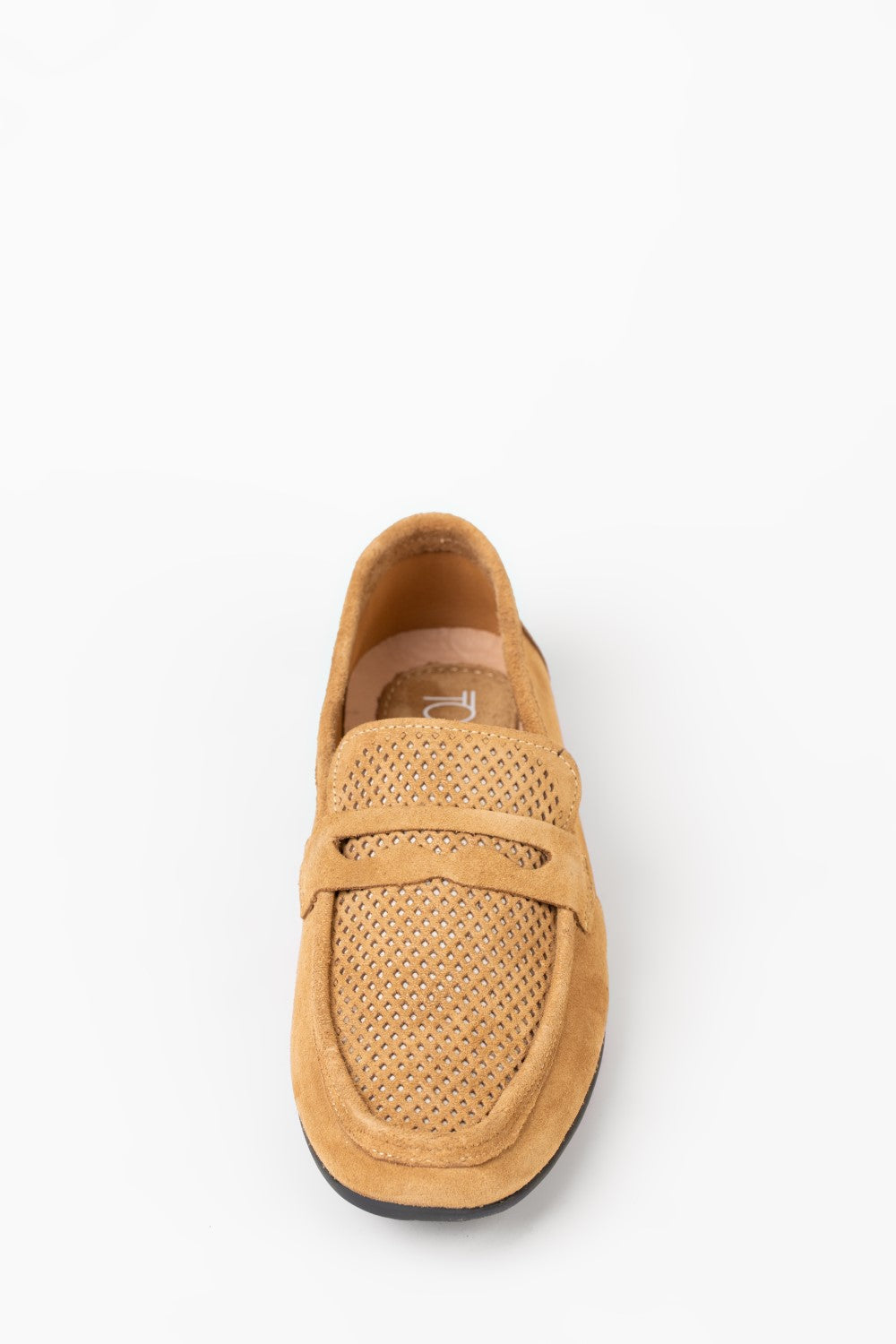 Men’s Tomato Store Perforated Suede Loafers Flexible Low-Profile Shoes