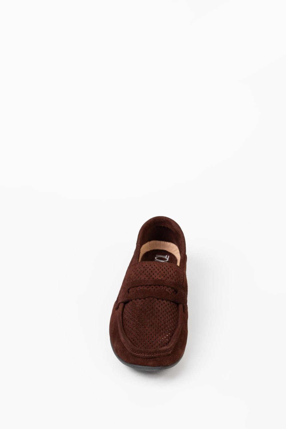 Men’s Tomato Store Perforated Suede Loafers Flexible Low-Profile Shoes