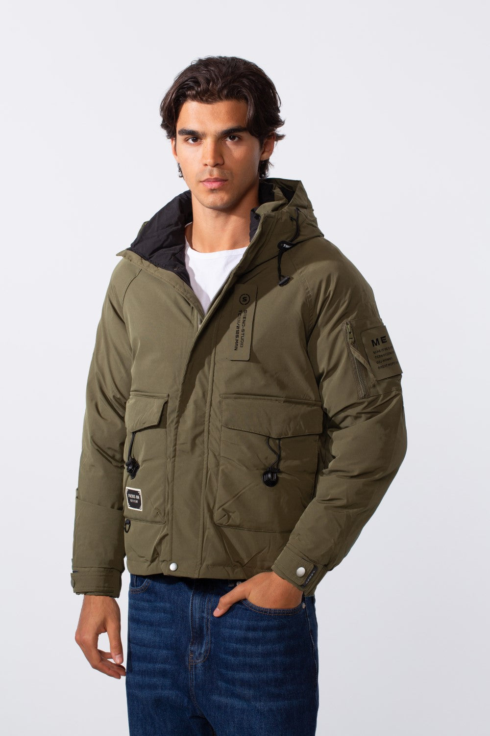 Men's Urban Hooded Waterproof Essential Jacket