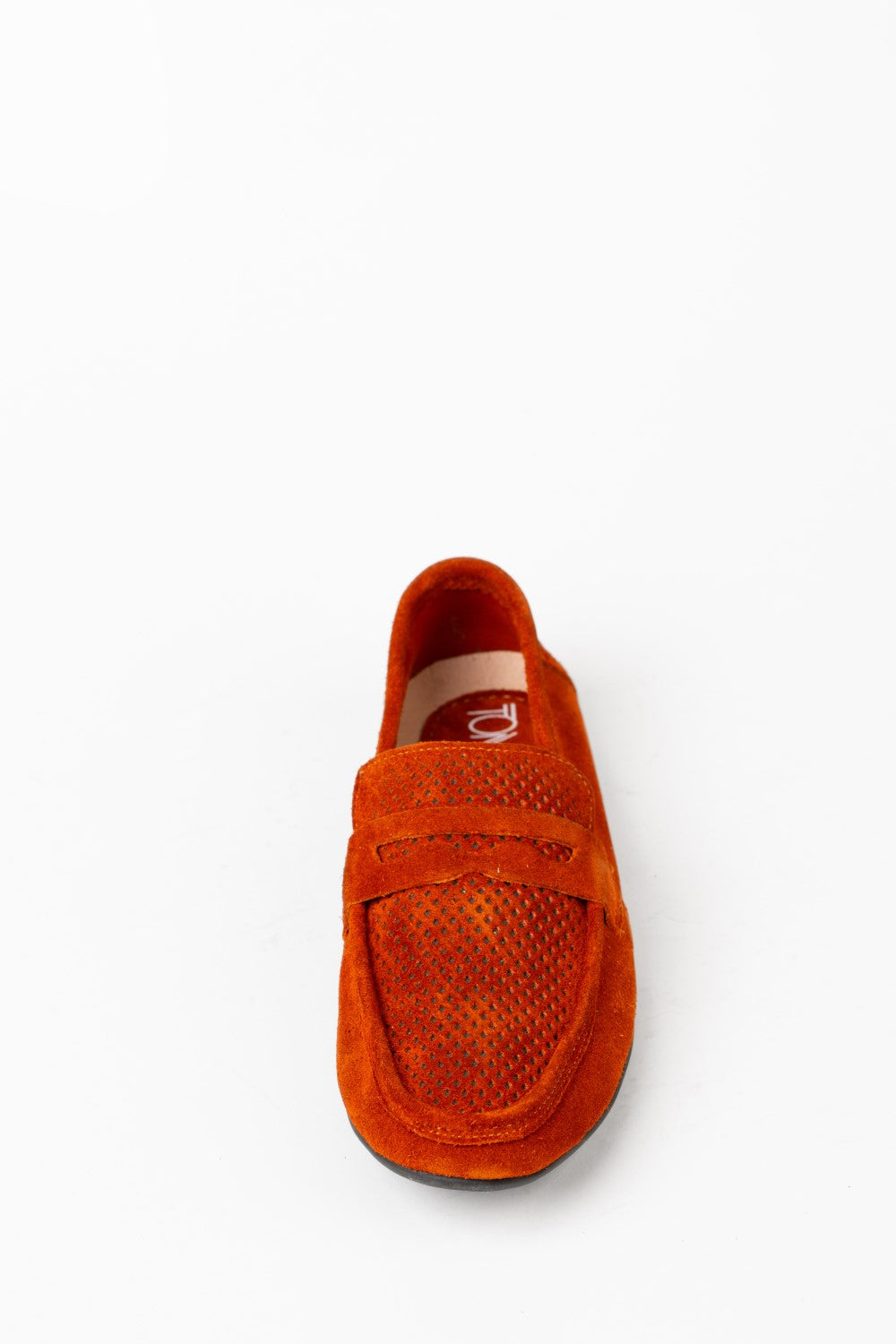 Men’s Tomato Store Perforated Suede Loafers Flexible Low-Profile Shoes