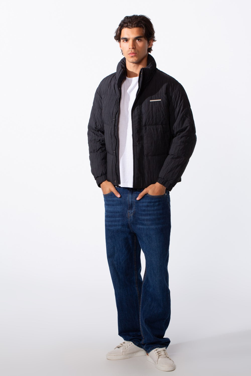 Men's Quilted Hooded Puffer Waterproof Jacket