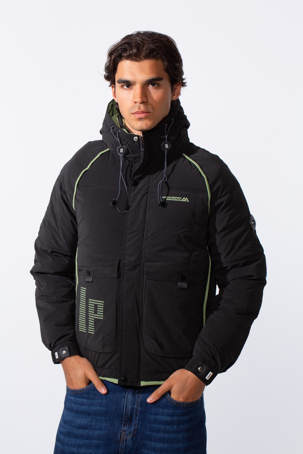 Men's Casual Hooded Waterproof Puffer Jacket