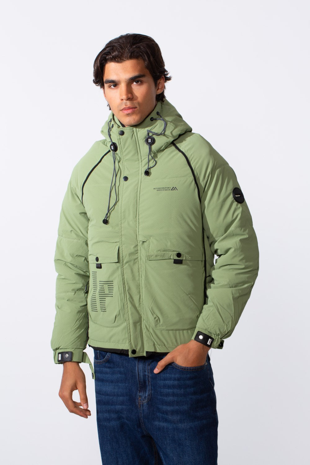 Men's Casual Hooded Waterproof Puffer Jacket