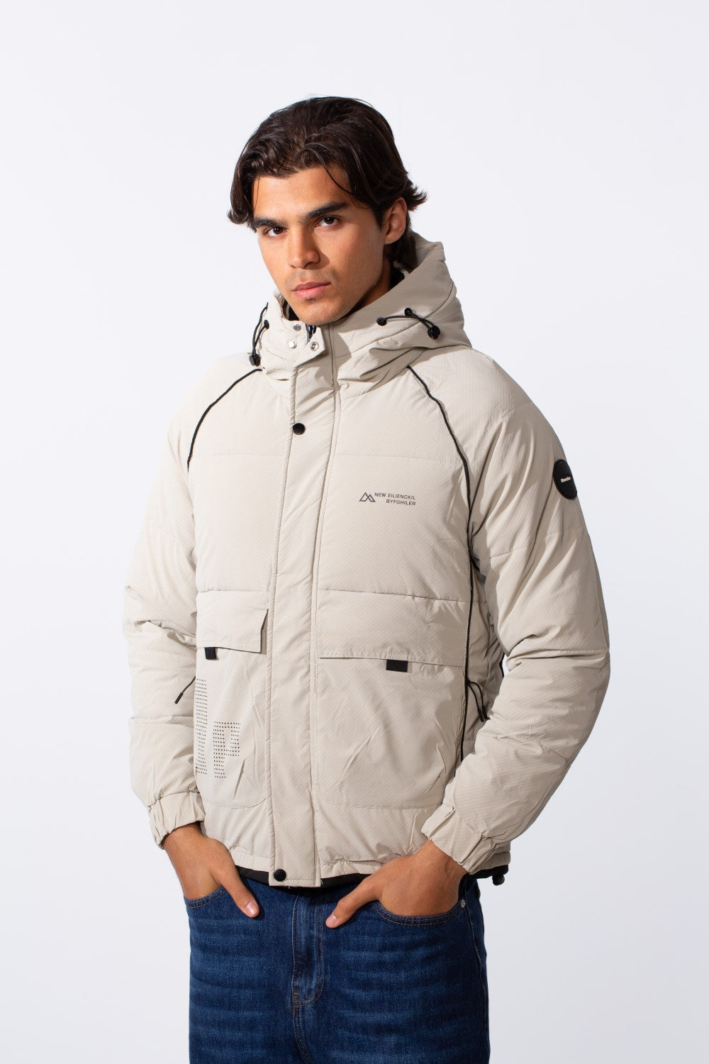 Men's Casual Hooded Waterproof Puffer Jacket