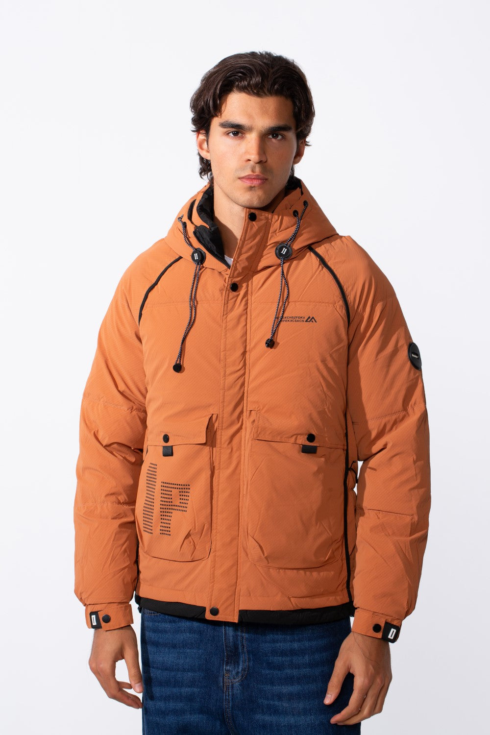 Men's Casual Hooded Waterproof Puffer Jacket