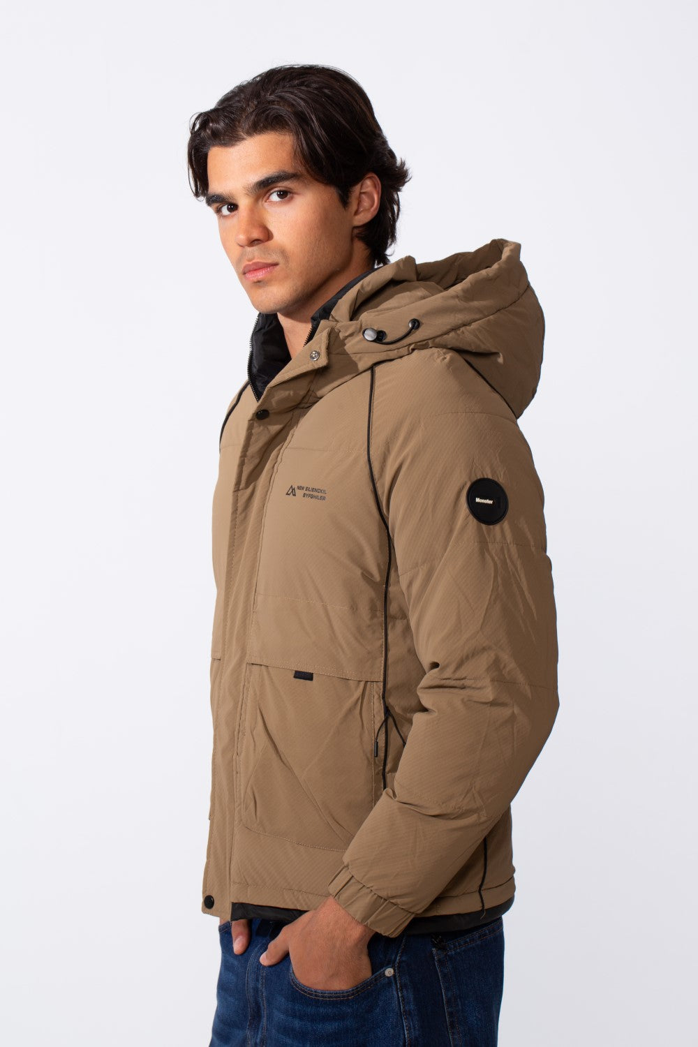 Men's Casual Hooded Waterproof Puffer Jacket