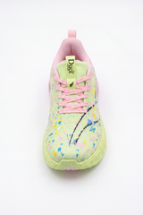 Women's Tomato Store Splash Motion Sneakers Duck Shoes Paint Splatter Artwork Across Upper Speckled Sculpted Sole
