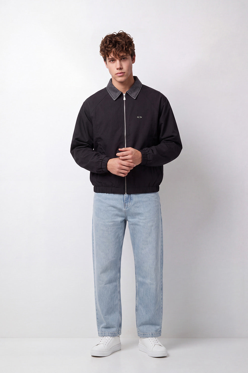 Men's Tomato Store Waterproof Slim Fit Jacket Full-Zip Front Minimal Chest Emblem
